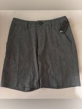 Fox boys Charcoal Flat Front Shorts